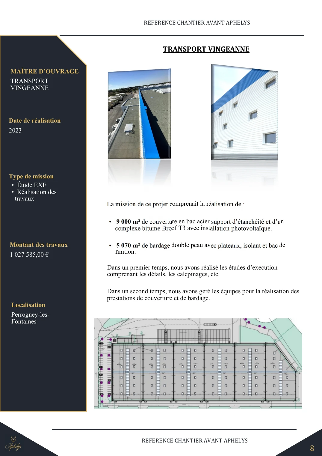Fiche chantier — Transport Vingeanne